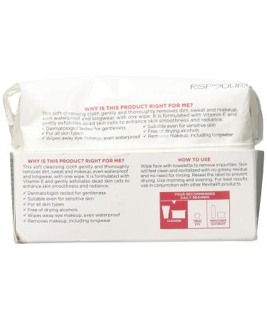 L'Oreal Paris RevitaLift Radiant Smoothing Wet Facial Cleansing Towelettes - Gentle Makeup Remover & Skin Care - Shop Internationally - Buy Online on GoSupps.com