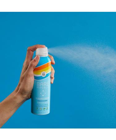 Bare Republic Clearscreen Sunscreen SPF 50 Spray 6 fl oz - Water Resistant, Invisible Finish - Buy Online on GoSupps.com