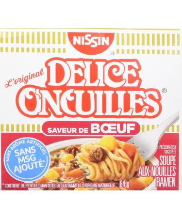Nissin Cup Noodles Beef 64 Gram Pack of 12 - Buy Online on GoSupps.com