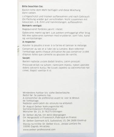 Dr. Oetker Professional Baking Powder - 1kg Pack | Original Quality for Perfect Baking - Buy Internationally - Buy Online on GoSupps.com