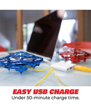 Force1 Scoot Hand Operated Drone - Hands Free Motion Sensor Mini UFO Toy for Kids and Adults - Easy Indoor Flying Ball Drone for Boys and Girls (Blue) - Buy Online on GoSupps.com