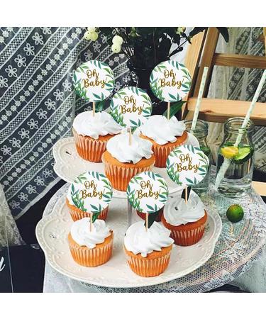 Cyodoos 30Pcs Baby Shower Cupcake Toppers Oh Baby Cupcake Toppers Woodland Jungle Safari Theme Cupcakes Decor Gender Reveal Cake Topper Birthday Party Supplies For Kids Dessert Favor - Buy Online on GoSupps.com
