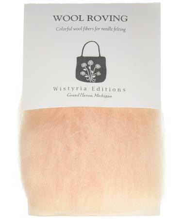 Wistyria Editions Wool Roving 12 .22oz Flesh 1-Pack