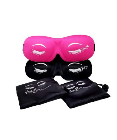 Black 3D Contoured Sleep Eye Mask | Adjustable Strap, Light Blocking, Protects Eyelashes | Soft Blindfold for Sleeping | 1 Count - Buy Online on GoSupps.com