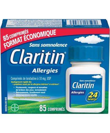 Claritin Allergy Medicine 24-Hour Non-Drowsy Relief 10 mg Value Pack 85 Tablets - Buy Online on GoSupps.com