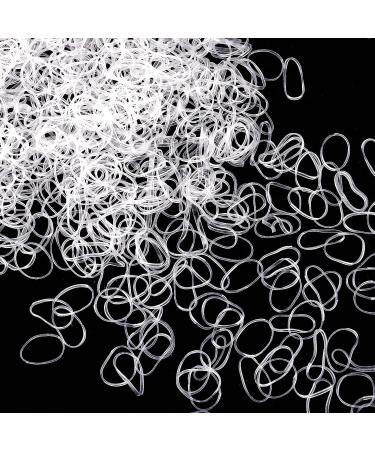 Clear Elastic Hair Bands 2500PCS - Premium Mini Rubber Bands for Girls, Toddler, Kids, Baby - Wedding Hairstyle Tool - Buy Online on GoSupps.com