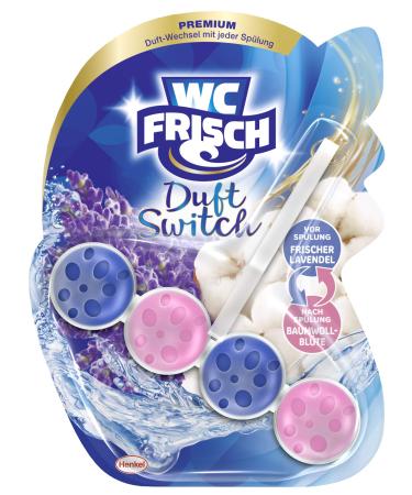 WC-Fresh Fragrance Switch Fresh Lavender & Cotton Blossom toilet cleaner and fragrance rinse fragrance change 1 piece 50 g (1 pack)