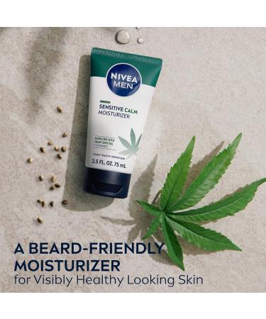 NIVEA MEN Sensitive Calm Moisturizer with Hemp Seed Oil and Vitamin E 2.5 fl oz (Pack of 3) - Soothing Skin Care Solution for Men - Buy Online on GoSupps.com