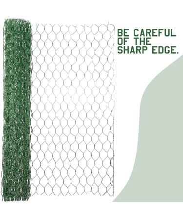 SATINIOR 2 Sheets Galvanized Chicken Wire Net 13.7 x 40 Inches for Crafts - Green Hexagonal Wire Mesh - Buy Online on GoSupps.com