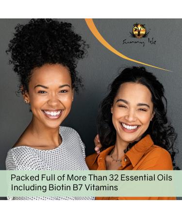 Sunny Isle Rosemary Mint Hair and Strong Roots Oil with Biotin & Castor Oil 3oz - Strengthen & Nourish Hair Follicles for Dry Scalp, Split Ends - All Hair Types - Buy Online on GoSupps.com