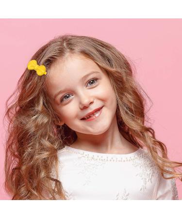 OIIKI 50 PCS Self Hinge Plastic Bow Hair Barrettes - Cute 80s 90s Vintage Hair Clips for Girls Kids - Mix Color - Buy Online on GoSupps.com