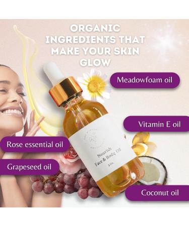 Nourishing Organic Facial & Body Oils for Dry Skin | Lightweight Grapeseed Moisturizer for Women - Buy Online on GoSupps.com