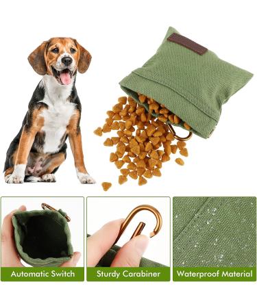 Jeffdad Dog Treats & Free-Handed Feed Bag for Training - Green Carabiner Closure | Perfect for Puppies - Buy Online on GoSupps.com