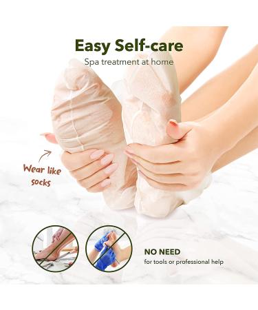 PURDERM Shiny & Soft Foot Peeling Mask (6 Pack) - Exfoliating Treatment for Cracked, Dry, Callused Feet - Removes Dead Skin & Reveals Baby Soft, Smooth Skin - Lemon & Natural Botanical Extracts - Buy Online on GoSupps.com