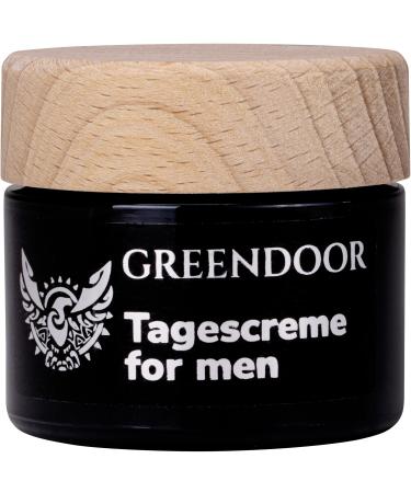 Greendoor moisturizing day cream for men's face 50ml, vegan, optimally absorbed, protects with organic algae, non-greasy, without oily shine, natural cosmetics
