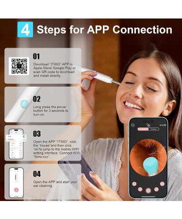 Premium Ear Wax Removal Tool with 1080P HD Camera & LED Light Complete Ear Cleaning Kit for iOS & Android - Buy Online on GoSupps.com