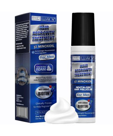 Minoxidil 5% Foam with Biotin for Men & Women - Lab Certified Hair Regrowth Treatment with Natural Growth Vitamins - 3 Month Supply - Buy Online on GoSupps.com