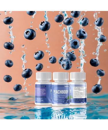 Blueberry Scented Probiotic Vaginal Suppositories | 30 Vegan Capsules with Aloe Vera for pH Balance | 360 Billion CFU | Peachbody - Buy Online on GoSupps.com