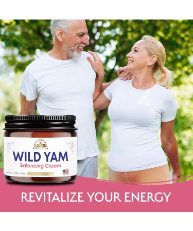 Organic Wild Yam Cream for Hormone Balance | 100% Pure Support for PMS Perimenopause & Menopause - 6.76 Oz - Buy Online on GoSupps.com