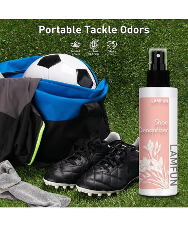 Lamfun Shoe Deodorizer Spray 150ml - Natural Odor Eliminator for Feet, Shoes, Gym Bags - Fights Odor, Freesia Fragrance - Buy Online on GoSupps.com