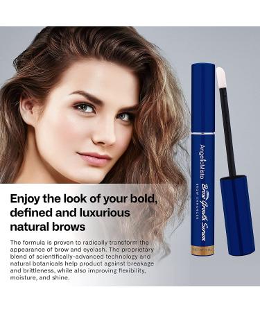 AngelicMisto Eyebrow Growth Serum - 5ml, 6-Month Supply for Full/Bold Brows | Promotes Results in 4 Weeks - Buy Online on GoSupps.com