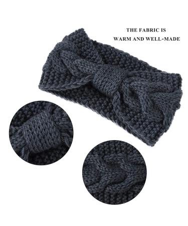 Winter Warm Knot Knitted Headbands for Women & Girls - 4 Piece Elastic Crochet Ear Warmers | Stylish & Cozy - Buy Online on GoSupps.com