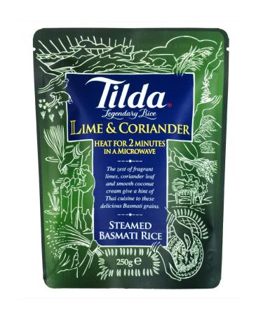 Tilda Tilda Basmati Steamed Rice - Lime and Coriander - 250g (pack of 6)