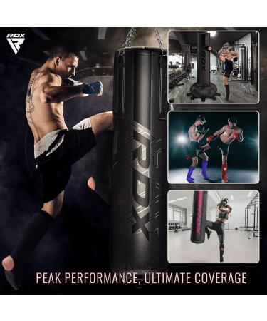 RDX Black Shin Protectors for Kickboxing Muay Thai & MMA - Ultimate Shin Guards for Sparring & Foot Protection - Buy Online on GoSupps.com