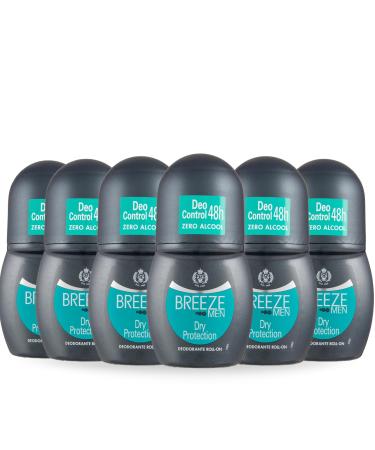 Breeze BREEZE | Roll On Dry Protection Deodorant Breeze Men 6 x 50 ml