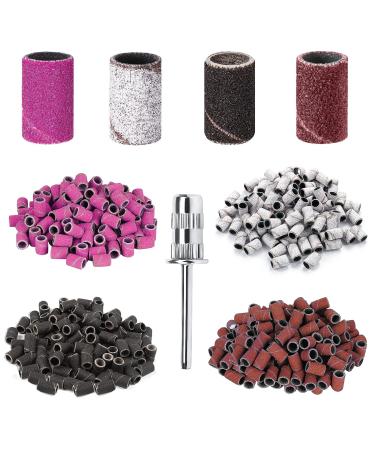 120 pieces of grinding sleeve sanding tapes 80/120/140grit nail miller attachment for nail design nail art box with 1PCs nail drill (120pcs-80/120/180/240#) - Buy Online on GoSupps.com