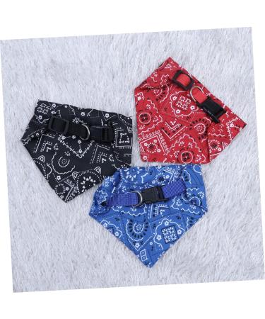 FRCOLOR 3pcs Puppy Collars Towel Bibs Pet Bandana Collar Pet Collar Scarf Accessories Necklace Small Dog L As Shown - Buy Online on GoSupps.com