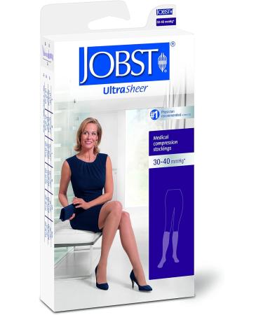 JOBST UltraSheer Compression Stocking - Knee High 30-40mmHg Closed Toe Large Full Calf - BSN Medical - Buy Online on GoSupps.com