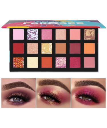 Declining City 18Color Matte Pearl Light Shimmer Eyeshadow Waterproof Smoky Makeup Palette