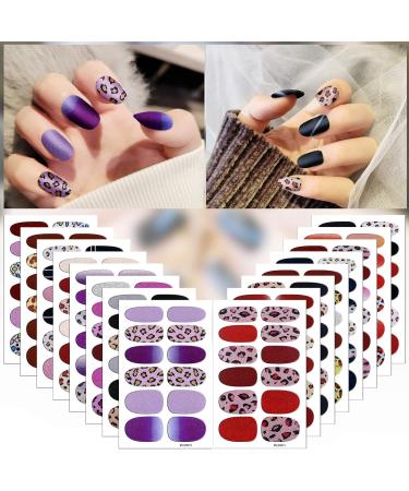 MWOOT 16 Sheet Leopard Nail Ticker - Self-Adhesive Nail Art Stickers & Nail Files for DIY Manicure Decoration - Buy Online on GoSupps.com