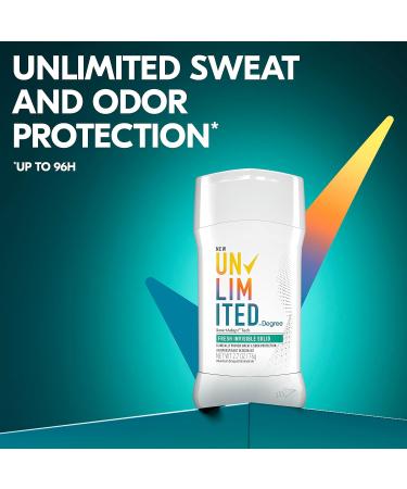Degree Unlimited Antiperspirant Deodorant Stick Fresh 2 Count - Long-Lasting Sweat & Odor Protection - SmartAdapt Tech - 2.7 oz - Buy Online on GoSupps.com