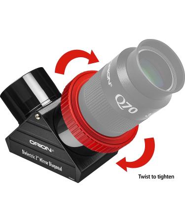 Orion 20 Twist-Tight Dielectric Mirror Star Diagonal - Black (Medium 40902) - Buy Online on GoSupps.com