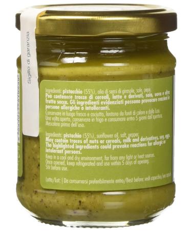 Pistachio Pesto Pasta Sauce - 55% Sicilian Pistachios - Authentic Italian Flavor (190g) - International Shipping Available - Buy Online on GoSupps.com