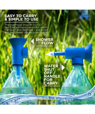 Shower to Go: Portable Camping Shower & Multifunctional Water Sprinkler - Ideal for Outdoor Activities, Gardening, Pet Cleaning & Hiking - Buy Online on GoSupps.com