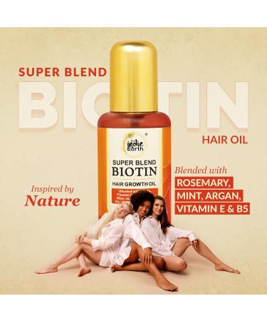 Rosemary Mint Hair Serum with Biotin & Natural Oils | Nourish & Strengthen Hair - 100 ml - Buy Online on GoSupps.com