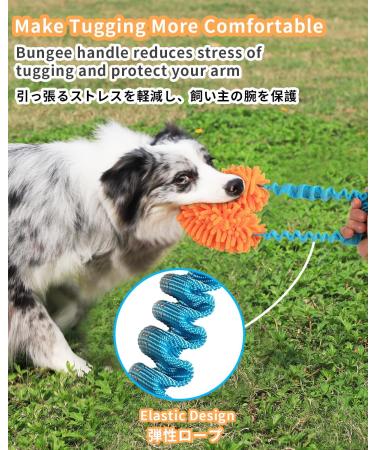 Schitec Interactive Dog Toys - Squeaky Dashy Training Rope for Puppies & Dogs | Durable Chenille & Curved Handle - Buy Online on GoSupps.com