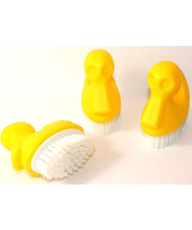 Nail Brush Set - 3 Pieces Plastic & Wooden Hand Washing Brushes | Best Nail Care Tools for Clean & Healthy Nails - Buy Online on GoSupps.com