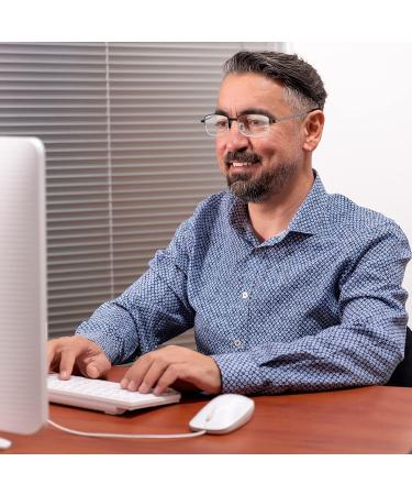 Buy Sangaimei Foldable Anti-Blue Light Reading Glasses for Men & Women - 304 Stainless Steel Hard Shell Case Black - Perfect Computer Glasses - 1.0x Magnification - Buy Online on GoSupps.com