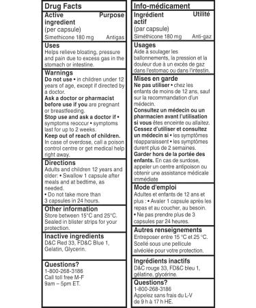 Ovol Ultra Strength Softgels Capsule For Gas Relief for Gas Pain Pressure Bloating 180mg & Extra Strength Cherry Flavour Chewable Tablets Gas Pain Pressure and Bloating Relief 180mg 32 Count Softgels + Tablets 32 Count - Buy Online on GoSupps.com