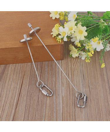 Bird Food Holder Stainless Steel Fruit Vegetable Stick Skewer for Parrots Cockatoo Cockatiel Cage Treating Tool 2 PCS-L - Buy Online on GoSupps.com