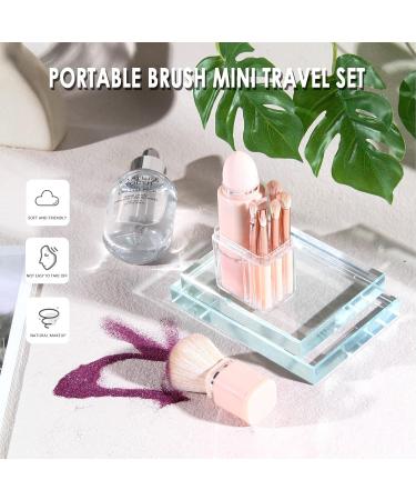 Buy Mini Makeup Brush Set - 8-in-1 Portable Cosmetic Brushes Kit for International Shipping - Buy Online on GoSupps.com