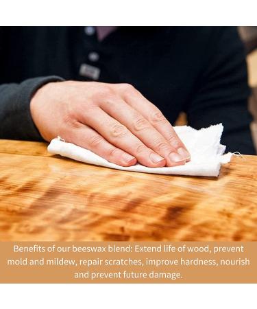 Furniture Clinic Traditional Beeswax Polish for Wood & Furniture | Wax for all Wood Types & Colors - Oak  Teak  Dark & Light Wood  6.8oz/200ml - Buy Online on GoSupps.com