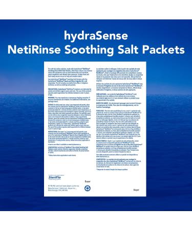 hydraSense NetiRinse Refill Salt Packets Universal Pre-Measured Self-Mix Packets Reduces and Relieves Nasal Cold Symptoms 60 Count - Buy Online on GoSupps.com