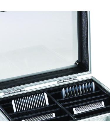 Top Performance Professional Clipper Blade Cases Durable Aluminum Clipper Blade Cases for Professional Groomers Chrome - Buy Online on GoSupps.com