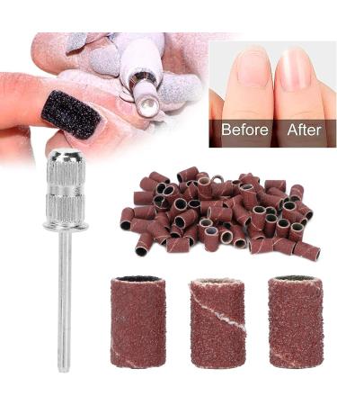 75 Sanding Bands Nail Drill Bits Nail Art Sanding Caps 80 120 180 Grit Brown for Nails and Cuticles Easy to Use Suitable for Nail Care - Buy Online on GoSupps.com