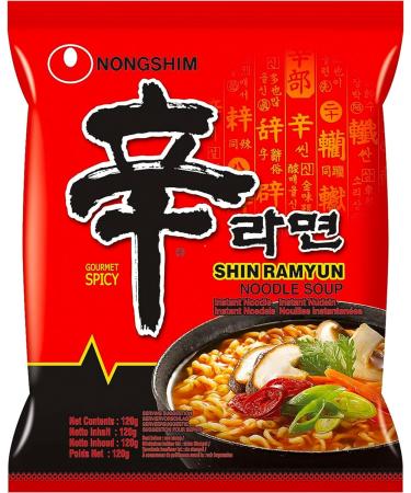 Nong Shim Original & Black Shin Ramyun Korean Spicy Ramen Noodles (Pack of 10) HALAL Original & Black Premium - Buy Online on GoSupps.com